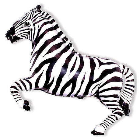 Zebra Black Foil Balloon 42 Inch