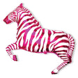 Foil Balloon Zebra Fuchsia 42 Inch