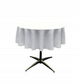 Polyester Poplin Fabric - Seamless Round Tablecloth, 42" Diameter (1 Piece)
