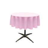 Polyester Poplin Fabric - Seamless Round Tablecloth, 42" Diameter (1 Piece)