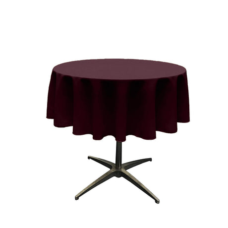 Polyester Poplin Fabric - Seamless Round Tablecloth, 42" Diameter (1 Piece)