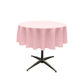 42" Round Polyester Poplin Tablecloth - Solid Color, 42" Diameter (1 Piece)