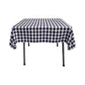 42" X 42" Square Tablecloth Polyester Fabric - Checkered Gingham Plaid, White & Lime, 42" X 42" (1 Piece)