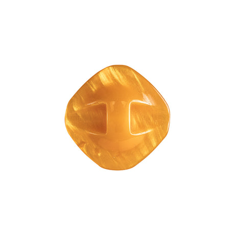 Golden Orange Iridescent Tunnel-Shank Back Button with Needle Channel - 32L/20mm