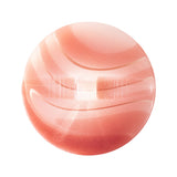 Salmon Sunrise Translucent Abstract Self-Shank Back Plastic Button - 48L/30.5mm
