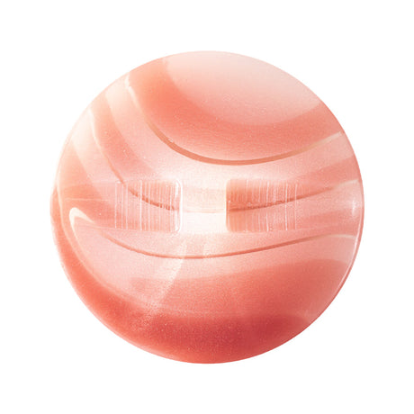 Salmon Sunrise Translucent Abstract Self-Shank Back Plastic Button - 48L/30.5mm