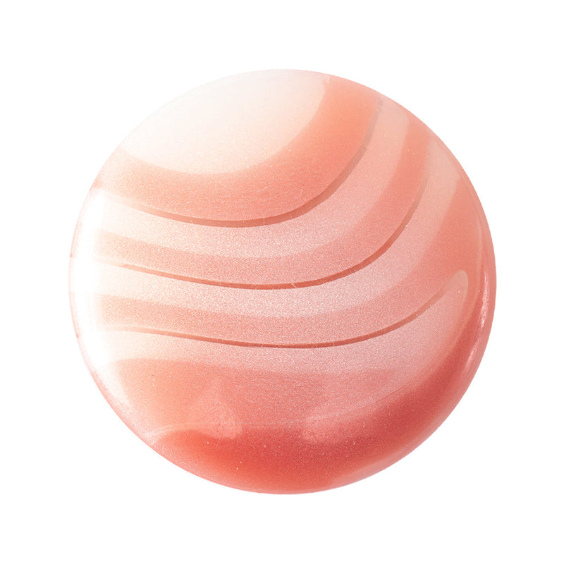 Salmon Sunrise Translucent Abstract Self-Shank Back Plastic Button - 48L/30.5mm