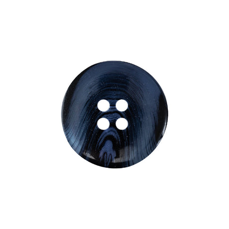 Night Sky and Light Blue Translucent Swirl 4-Hole Plastic Button - 32L/20mm