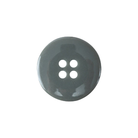 Fresh Cement Gray Shallow Plate with Pronounced Rim 4-Hole Plastic Button - 32L/20mm