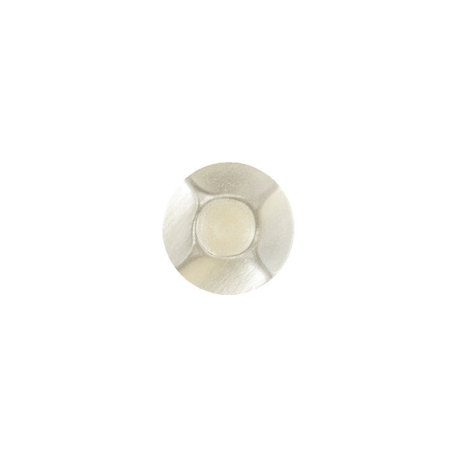 Translucent Ivory Floral Shank Back Plastic Button - 18L/11.5mm
