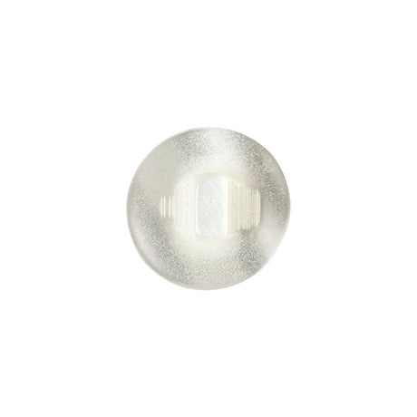 Translucent Ivory Floral Shank Back Plastic Button - 24L/15mm