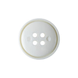 Milky Way White 4-Hole Plastic Button - 36L/23mm