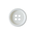 Milky Way White 4-Hole Plastic Button - 36L/23mm