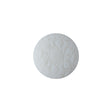White Floral Embossed Shank Back Plastic Button - 25L/16mm