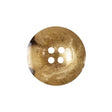 Honey Beige and Tobacco Brown Swirl Deep Well 4-Hole Plastic Button - 36L/23mm