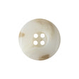 Star White and Light Tan Translucent Deep-Set 4-Hole Plastic Button - 36L/23mm
