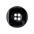 Black Deep-Set 4-Hole Plastic Button - 40L/25.5mm