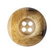 Deep Beige and Brown Swirl Button - 44L/28mm