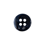 Blueberry and Black Swirl 4-Hole Low Convex 24L/15mm