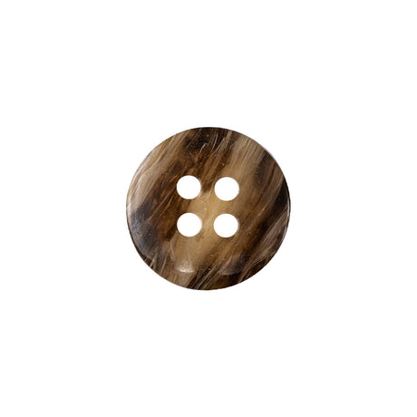Brown, Toffee and Toasted Coconut Tire Rim 4-Hole Plastic Button - 24L/15mm