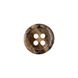 Brown, Toffee and Toasted Coconut Tire Rim 4-Hole Plastic Button - 24L/15mm
