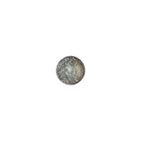 Italian Opal, White and Black Speckled Iridescent Shank Back Button - 13L/8mm