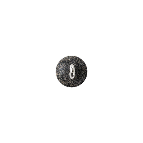 Italian Glow, White and Black Speckled Iridescent Shank Back Button - 14L/9mm