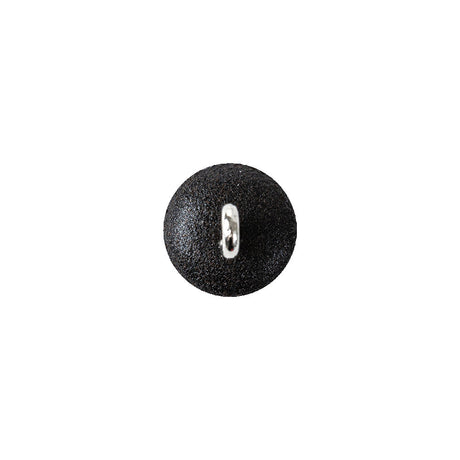 Italian Fiery Orange and Black Speckled Iridescent Shank Back Button - 17L/10.5mm