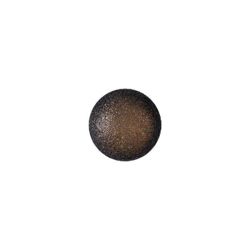 Italian Fiery Orange and Black Speckled Iridescent Shank Back Button - 17L/10.5mm