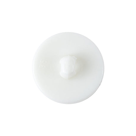 Italian Opaque Lucent White Textured Shank Back Button - 36L/23mm