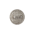 Italian Silver Faux Rope Textured Shank Back Metal Button - 30L/19mm