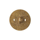 Italian Gold Faux Rope Textured Shank Back Metal Button - 36L/23mm