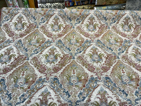 Swavelle Chenille Latham Multi Damask Upholstery Fabric - Multi Damask, 57" Width (1 Yard)