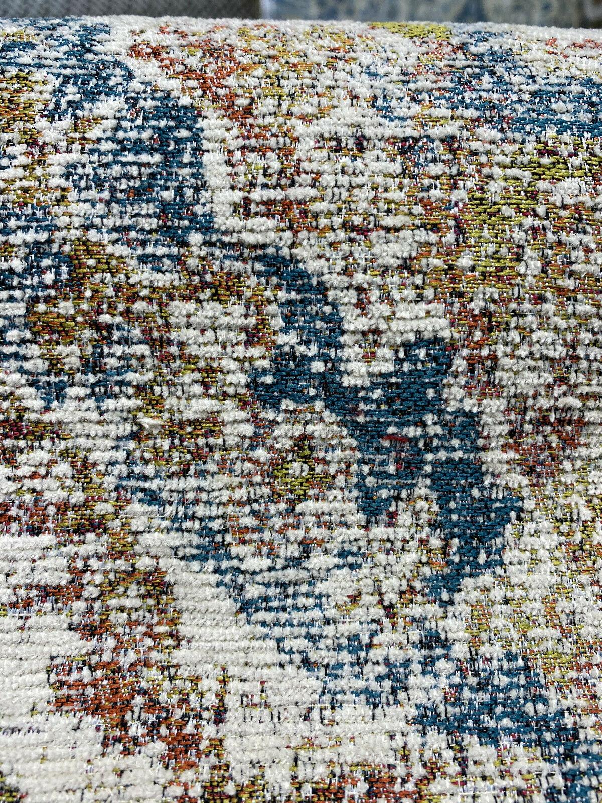 Swavelle Chenille Latham Multi Damask Upholstery Fabric - Multi Damask, 57" Width (1 Yard)