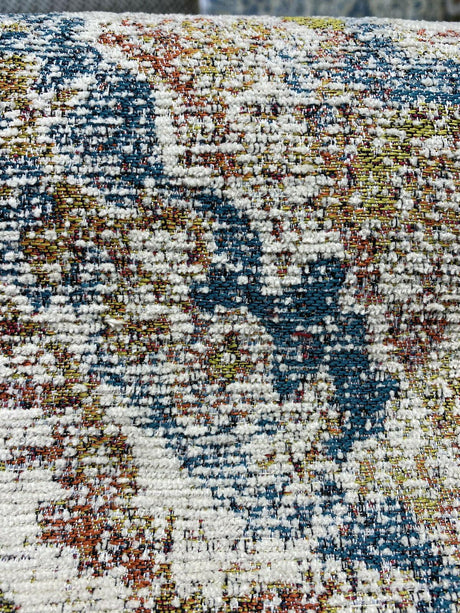 Swavelle Chenille Latham Multi Damask Upholstery Fabric - Multi Damask, 57" Width (1 Yard)