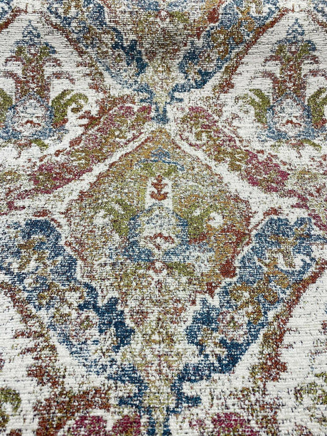 Swavelle Chenille Latham Multi Damask Upholstery Fabric - Multi Damask, 57" Width (1 Yard)
