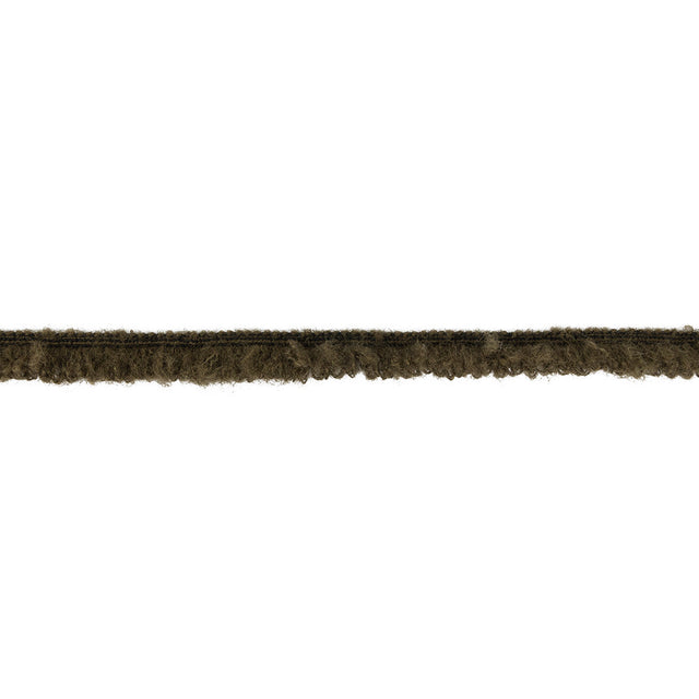 Olive Green Wool Blend Fringe Trimming - 0.75"