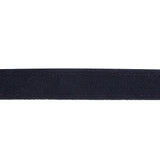 Midnight Navy Creped Wool Blend Trimming - 0.6"