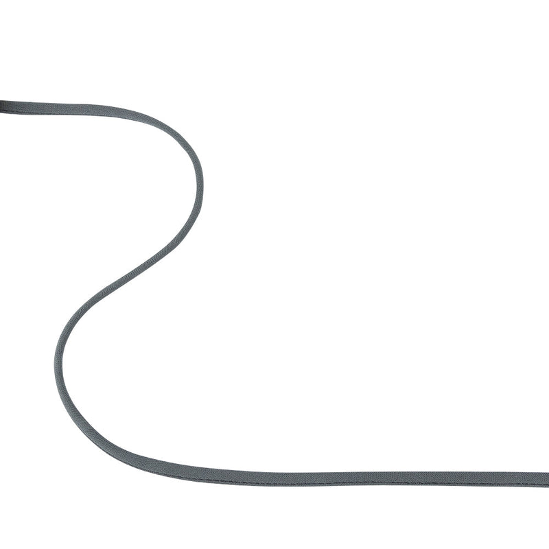 Charcoal Gray Bias Cut Spaghetti Cord - 0.25"