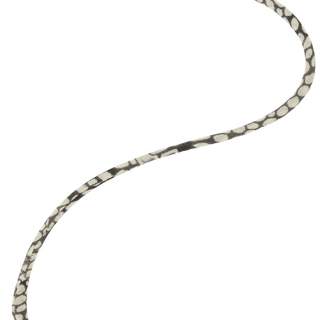 Agate Gray and Off-White Geometric Spaghetti Cord - 0.1875"