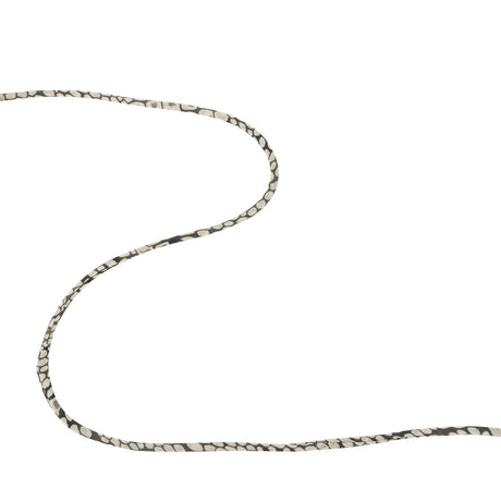 Agate Gray and Off-White Geometric Spaghetti Cord - 0.1875"