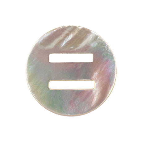 Imported Mother of Pearl Slatted Shell Button - 40L/25.5mm