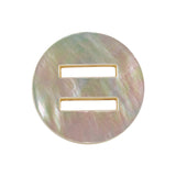 Imported Mother of Pearl Slatted Shell Button - 40L/25.5mm