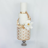 Crystal Candy Gold Ruffled Wafer Paper Ferns