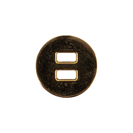 Italian Gold Spider Web Slated Metal Button - 32L/20mm