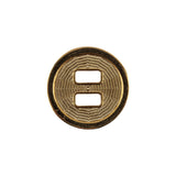Italian Gold Spider Web Slated Metal Button - 32L/20mm