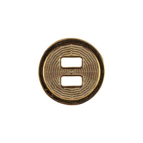 Italian Gold Spider Web Slated Metal Button - 32L/20mm