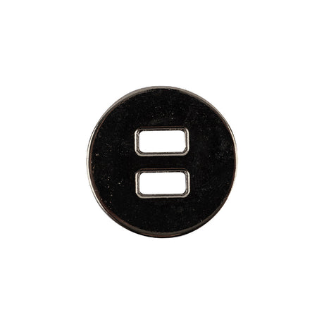 Italian Silver Spider Web Slated Metal Button - 32L/20mm