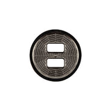 Italian Silver Spider Web Slated Metal Button - 32L/20mm