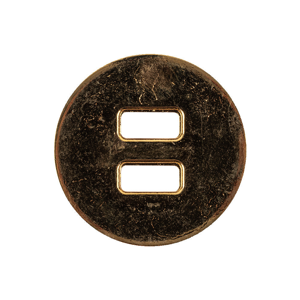 Italian Gold Spider Web Slated Metal Button - 40L/25.5mm